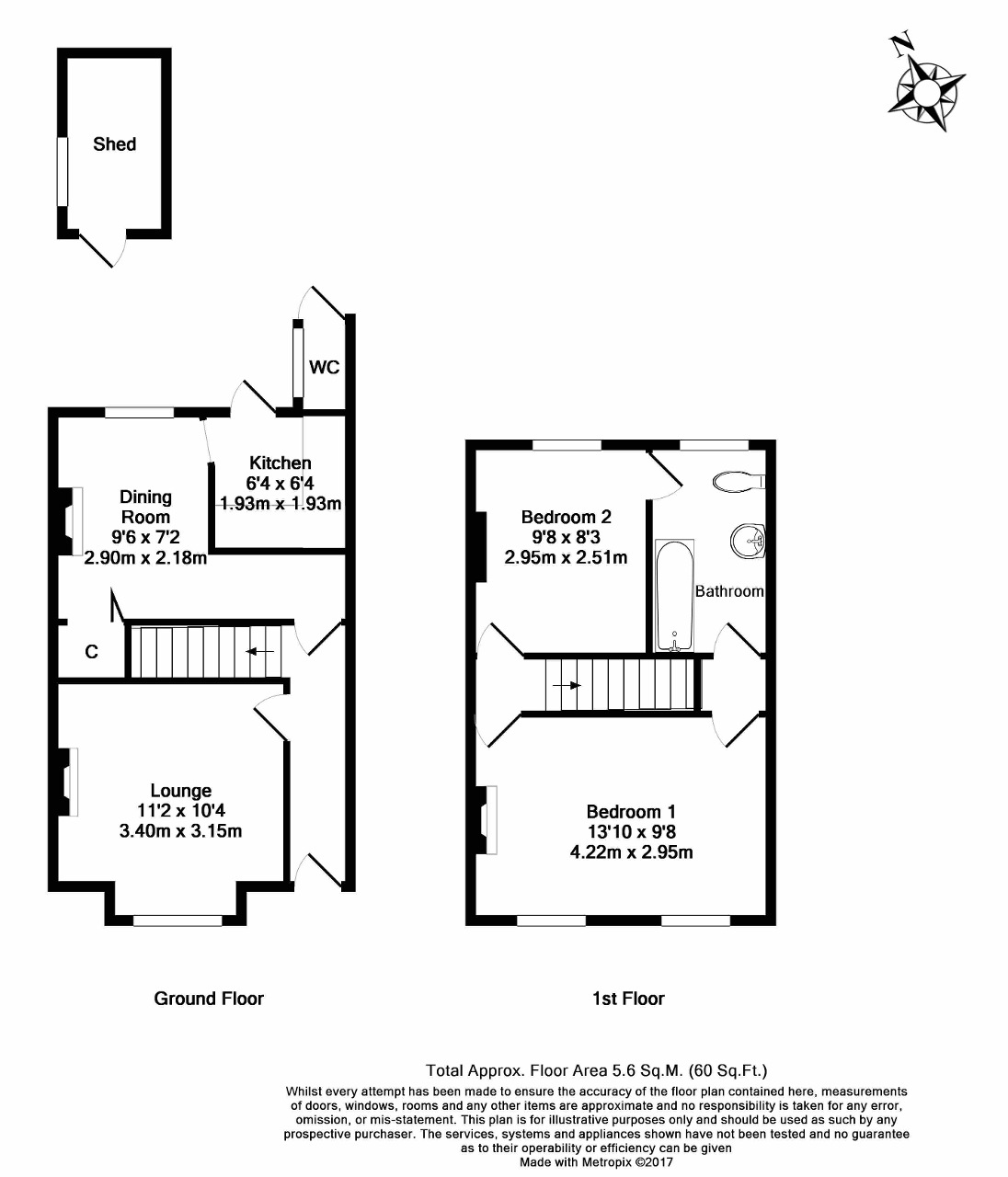 Floorplan of Wiltshire Road, Orpington, Kent, BR6 0EY