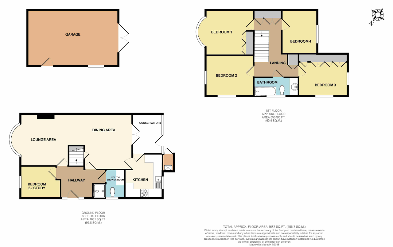 Floorplan of Lynton Avenue, Orpington, Kent, BR5 2EH