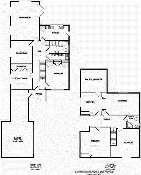 Floorplan of Chislehurst Road, Petts Wood, Kent, BR5 1NT